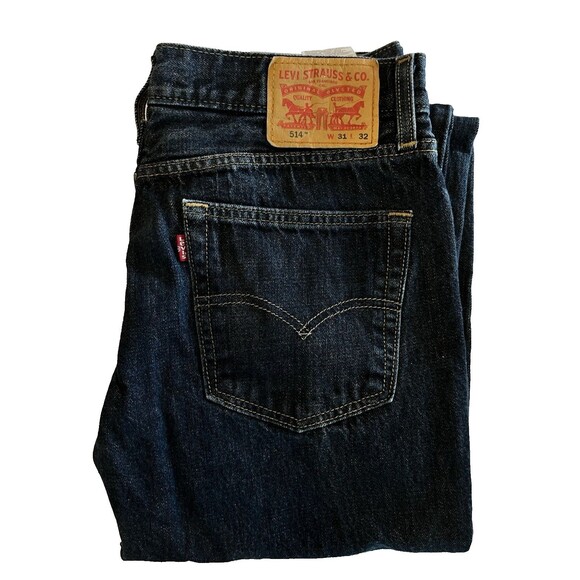 Levi 514 Jeans Mens Tumbled Rigid Slim straight Fit Tag 31 X 32  Red Tab Jeans - Picture 1 of 7
